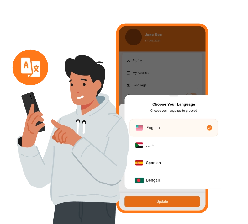 Multi-language Supported Online Food Marketplace​