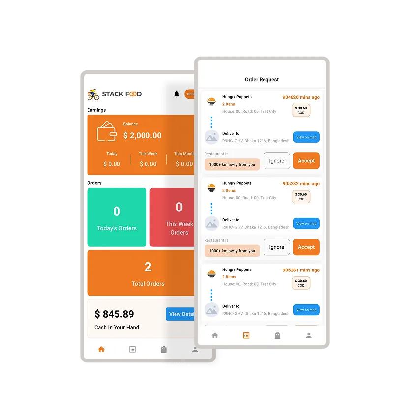 Online Food Marketplace Delivery App