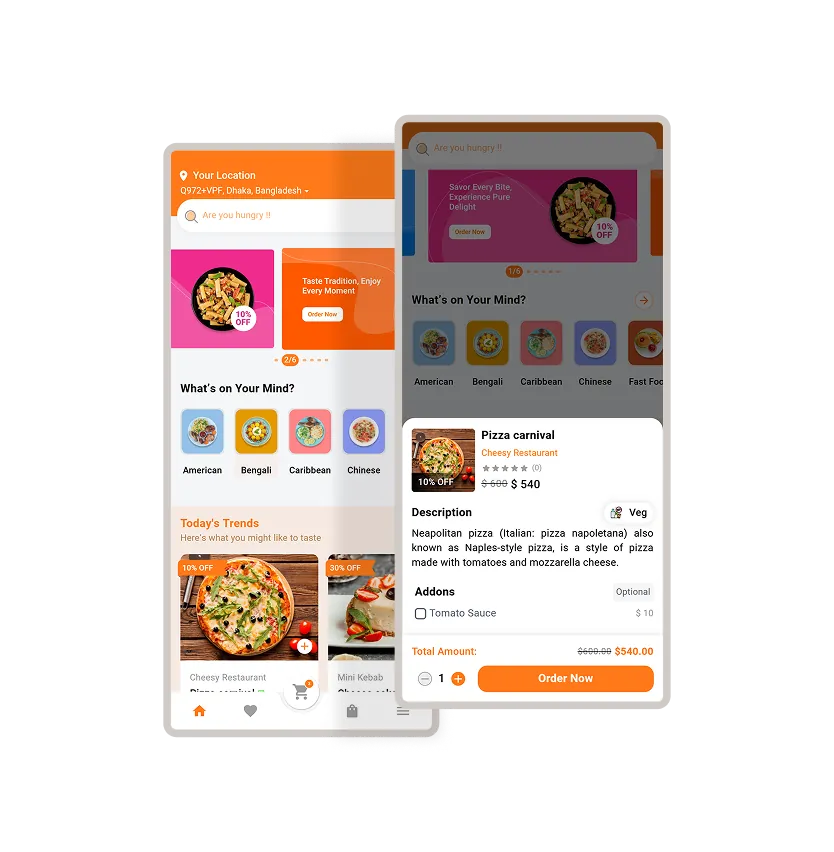 Online Food Marketplace User App